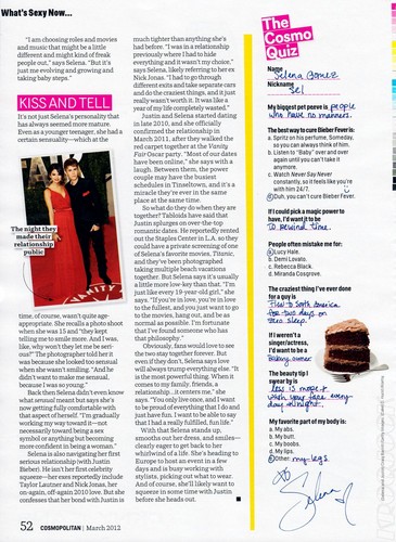 Selena - Magazine Scans - Cosmopolitan 2012
