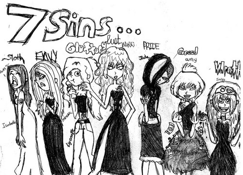  The group pic-7 sins (sketch)