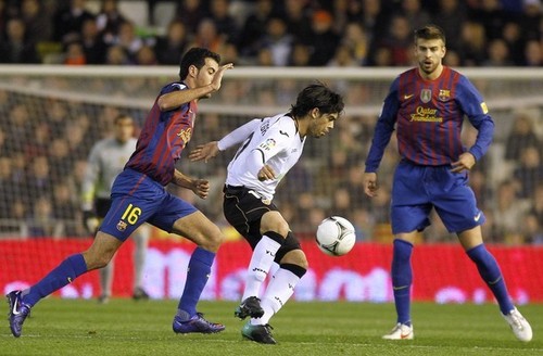  Valencia CF (1) v FC Barcelona (1) - Copa del Rey [Semi Finals]