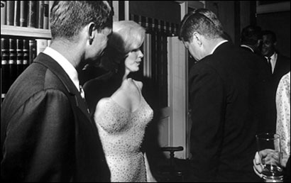  Marilyn Monroe ,Robert Kennedy, and John F. Kennedy 