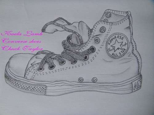  Kandy Kaela's drawings of 匡威 shoes