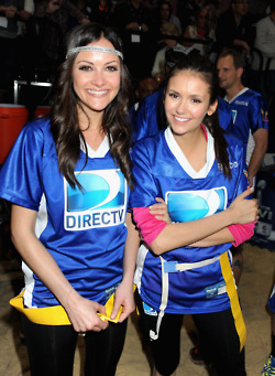  Nina & Candice at DIRECTV's Celebrity strand Bowl