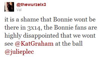  On twitter.. Bonnie 3x14