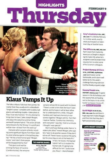  The Vampire Diaries - TV Guide Magazine Scan - 9th February 2012