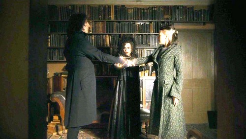 Bellatrix with Narcissa and Snape