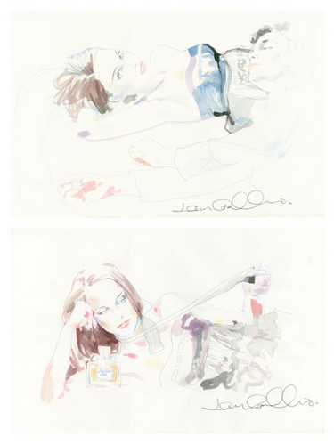  Galliano sketches for Miss Dior