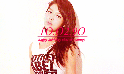  Happy Birthday Choi Sooyoung <3