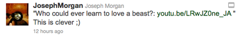  Joseph morgan has tweet a Klaroline fan video