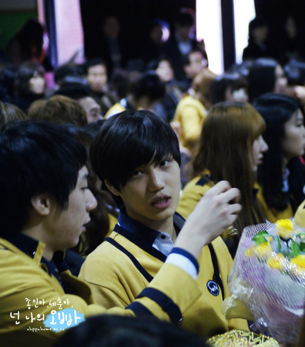  KAI at The School Of Performing Arts Seoul graduation ceremony