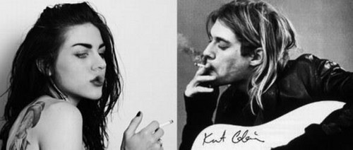 Kurt Cobain .Frances Bean Cobain