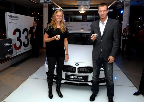  Kvitova and Berdych BMW
