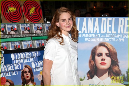  Lana Del Rey: Amoeba muziek Hollywood Signing!