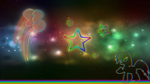  pelangi, rainbow Dash The bintang