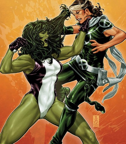 Rogue vs She-Hulk