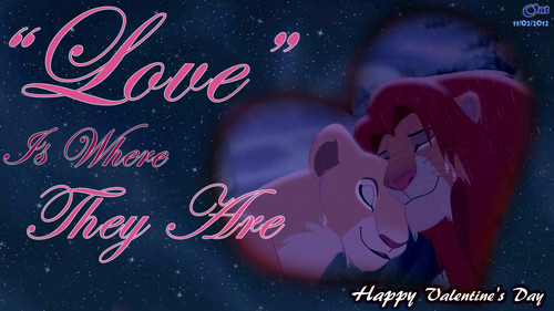Simba and Nala Love HD Wallpaper Valentine