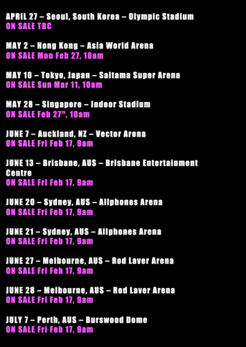  The 1st dates of the BTW Ball Tour!