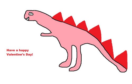  Valentine's día Dinosaur