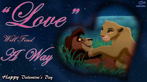  Kovu and Kiara Cinta HD kertas dinding Valentine