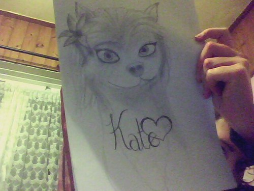  my fail of drawing kate haha :P but i guess it's okay for a first try Xxx