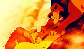  scar getting ready to let go of mufasa