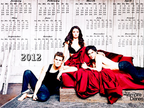  2012THe Vampire Diaries Calender 12 months special Edition creted kwa DaVe!!!