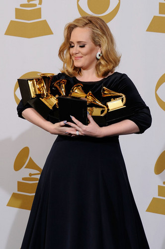 Adele @ the 54th Annual GRAMMY Awards - Press Room