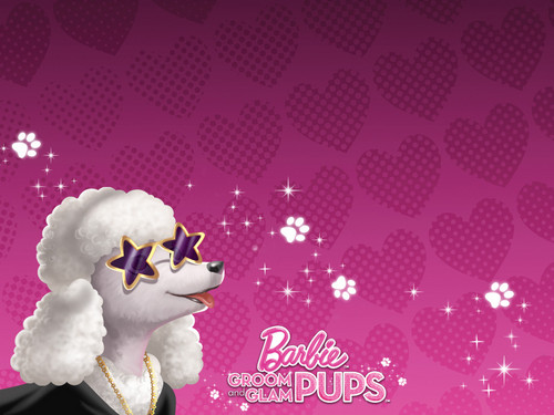  búp bê barbie Groom & Glam Pups