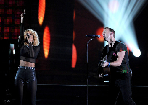  coldplay performing @ the 54th Annual GRAMMY Awards - tampil