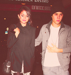  Justin and Selena out for avondeten, diner in Manhattan :)
