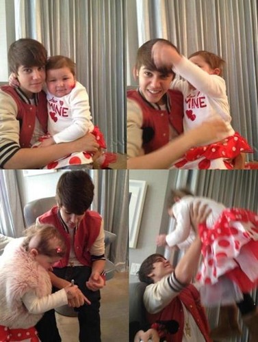  hangin out with a special little girl. #MrsBieber ♥