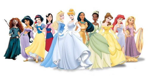  new 11 Disney princess with MERIDA of Brave