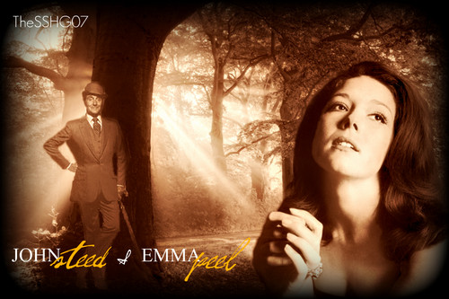 Emma and Steed wallpaper