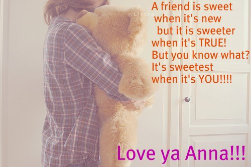  For mine cinta Anna!!!<3<3