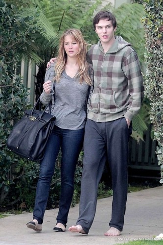  In Los Angeles with Nicholas Hoult (February 16, 2012)