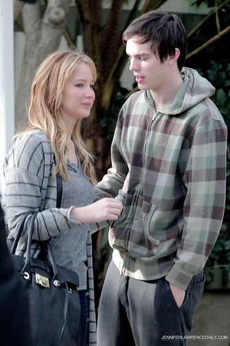  In Los Angeles with Nicholas Hoult (February 16, 2012)