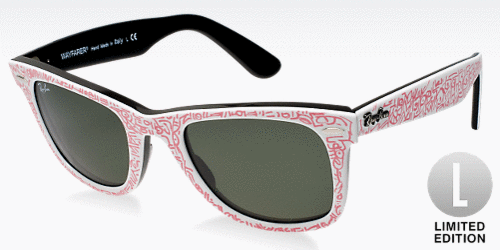 Limited Edition Pink/White Ray Bans