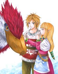 Link, Zelda and the loftwing