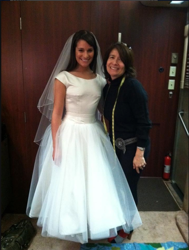 SPOILER! Rachel in wedding dress