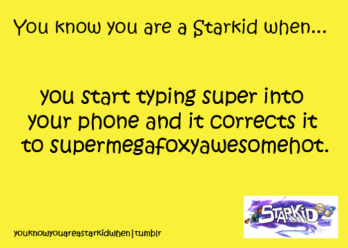  tu know your a Starkid when...