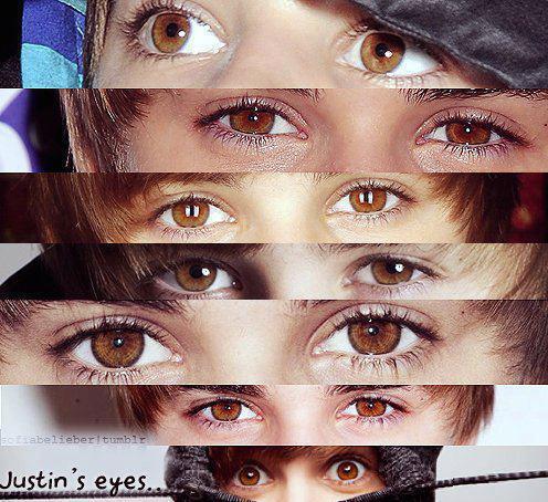  justin's beautiful eyes <3
