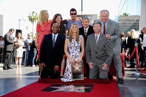  Jennifer Aniston Getting Her star, sterne On The Hollywood Walk Of Fame [22 February 2012]