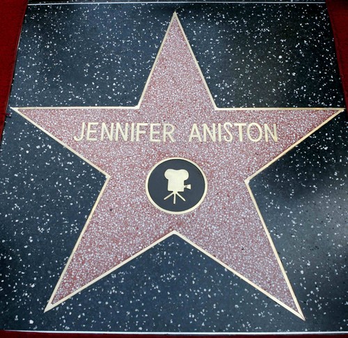  Jennifer Aniston Getting Her nyota On The Hollywood Walk Of Fame [22 February 2012]