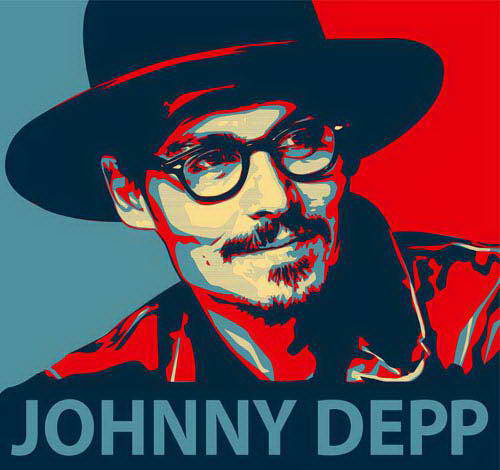 Pop art Johnny Depp