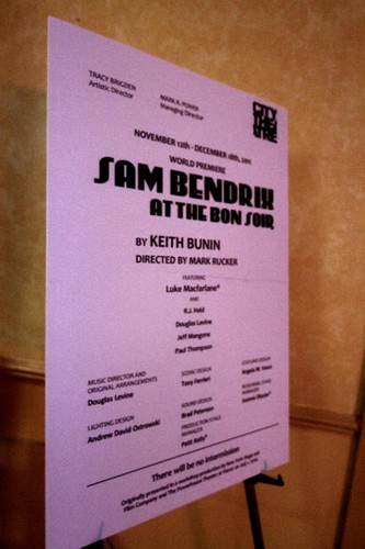 Sam Bendrix at the Bon Soir Opening Night, City Theatre, Pittsburgh, Pennsylvania, November 12th 201