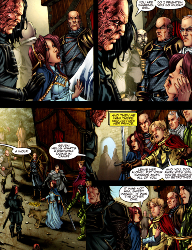  Sandor and Sansa- In the GoT graphic novel