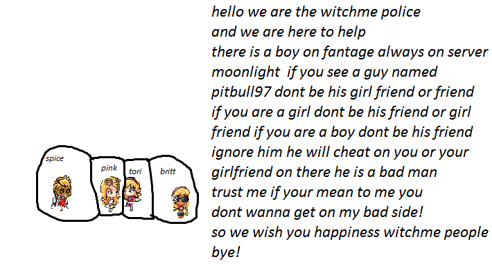 pitbull warning!!! (on witchme) we are your police 