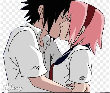  sakura and sasuke 키스