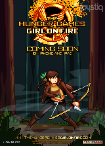  ‘The Hunger Games: Girl on Fire’ iOS Game Pixel Poster