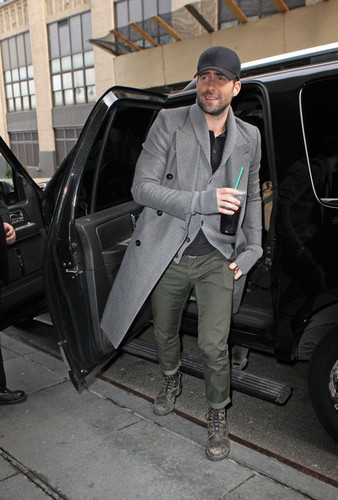 Adam Levine Arrives at the 'Today Show'