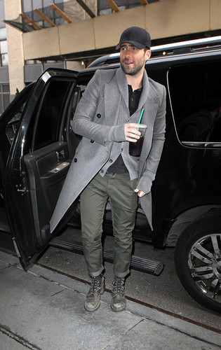  Adam Levine Arrives at the 'Today Show'